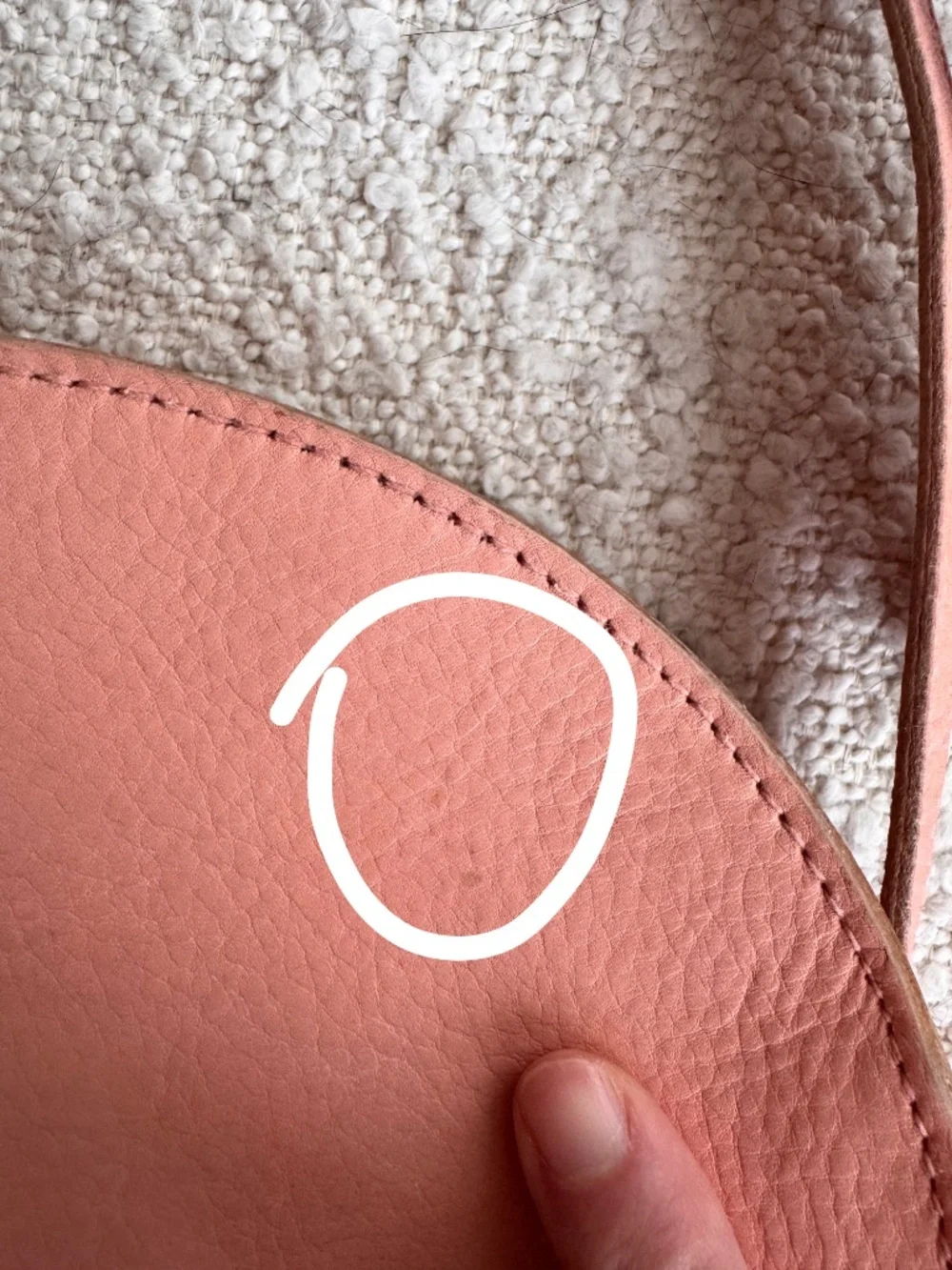 Madewell Simple Half-Moon Crossbody Bag in Light Blossom